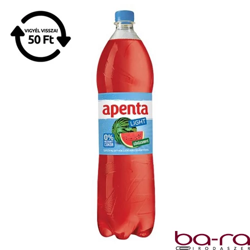 Ásványvíz szénsavas APENTA görögdinnye light 1,5L DRS