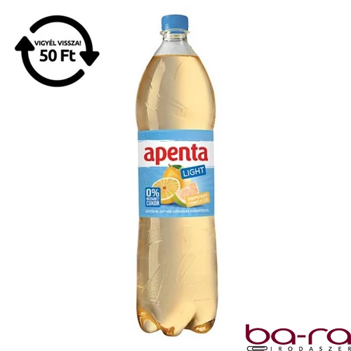 Ásványvíz szénsavas APENTA grapefruit-pomelo light 1,5L DRS