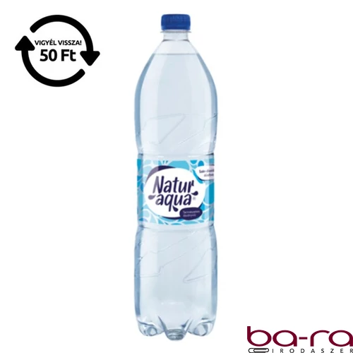 Ásványvíz szénsavas NATURAQUA 1,5L DRS