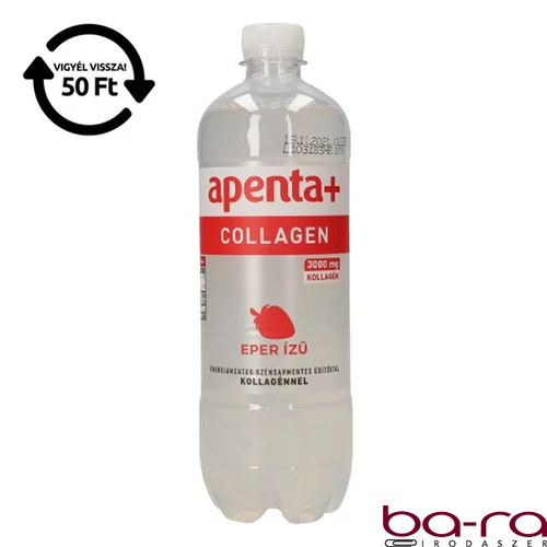 Ásványvíz szénsavmentes APENTA+ Collagen eper ízű 0,75L DRS