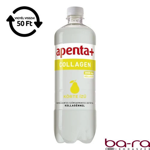 Ásványvíz szénsavmentes APENTA+ Collagen körte ízű 0,75L DRS