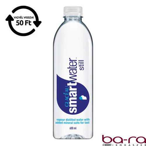 Ásványvíz szénsavmentes GLACEAU SMARTWATER 0,6L DRS