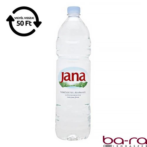 Ásványvíz szénsavmentes JANA 1,5L DRS
