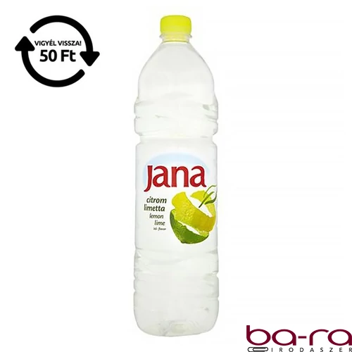 Ásványvíz szénsavmentes JANA citrom-lime 1,5L DRS