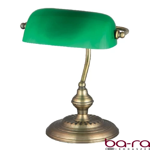 Asztali lámpa RÁBALUX Bank halogén E27 60W fém bronz