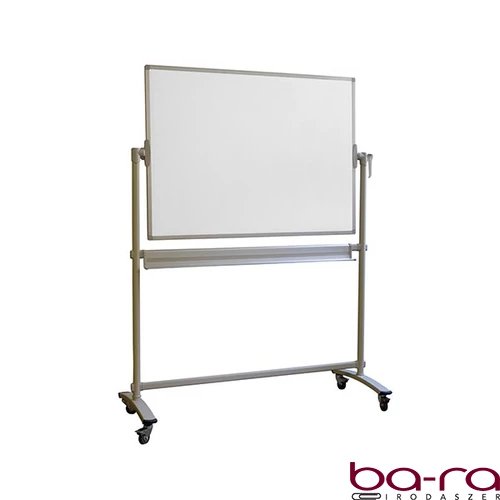 Átfordítható tábla MEMOBE mobil mágneses kétoldalas 120x180 cm magasság 195 cm állvánnyal