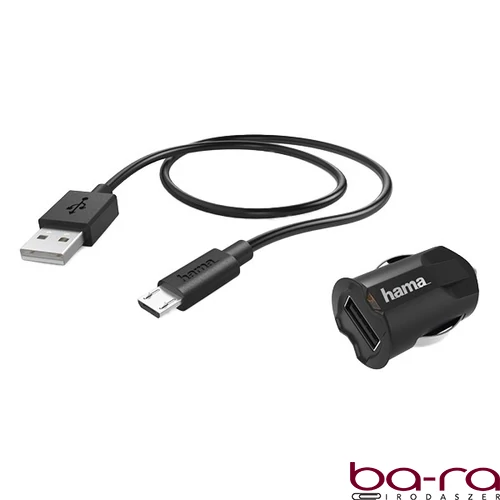 Autós töltő szett HAMA Picco Micro-USB 2,4A