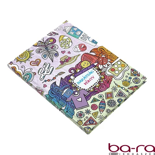 Barátság könyv REALSYSTEM 142x192mm lila