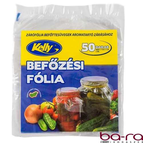 Befőzési fólia KELLY 17x17 cm 50 darabos