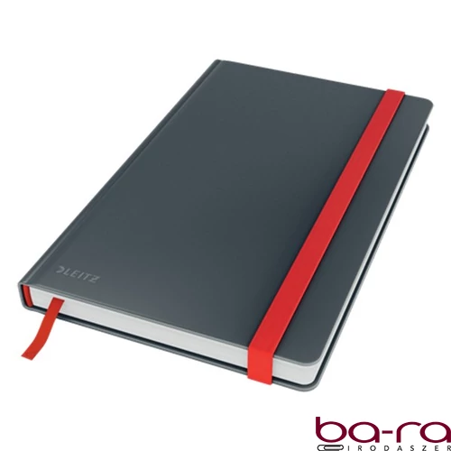 Beírókönyv kockás LEITZ A/5 80 lapos Cosy Soft Touch keményfedeles bársonyszürke
