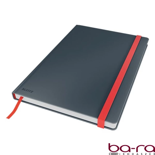Beírókönyv vonalas LEITZ B/5 80 lapos Cosy Soft Touch keményfedeles bársonyszürke
