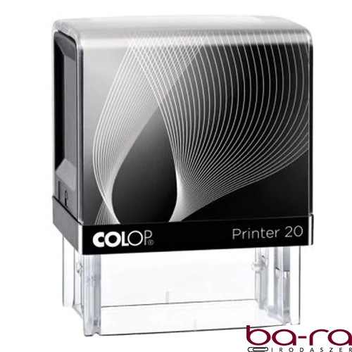 Bélyegző COLOP Printer IQ20 fekete ház kék párnával
