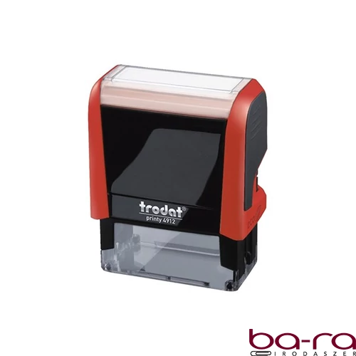 Bélyegző TRODAT Printy 4.0 4912 tűzpiros ház fekete párna