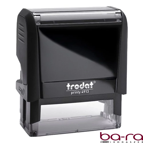 Bélyegző TRODAT Printy 4.0 4913 fekete ház piros párna