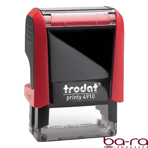 Bélyegző TRODAT Printy 4910 fekete ház piros párna