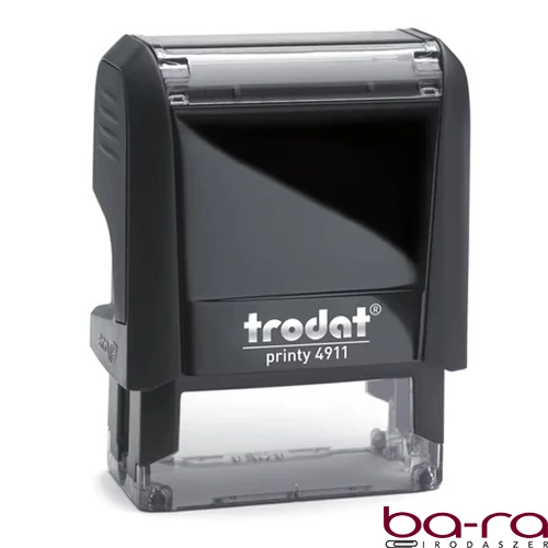 Bélyegző TRODAT Printy 4.0 4911 eco-fekete ház piros párna