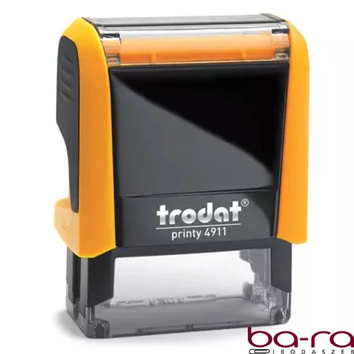 Bélyegző TRODAT Printy 4.0 4911 neon-narancs  ház kék párna