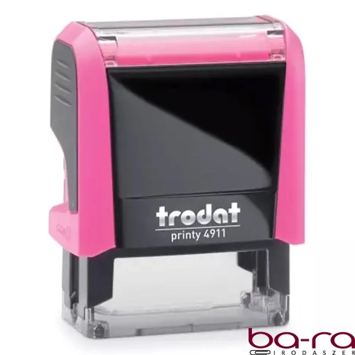 Bélyegző TRODAT Printy 4.0 4911 neon-rózsa  ház kék párna