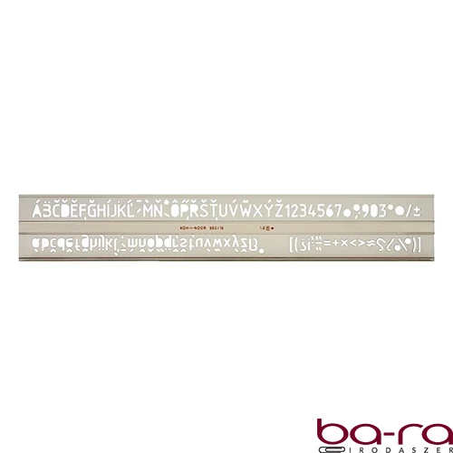 Betűsablon KOH-I-NOOR 748012 14mm betűnagyság