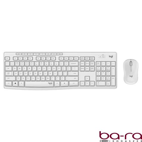 Billentyűzet + egér vezeték nélküli LOGITECH MK295 Silent HUN 2,4 Ghz fehér