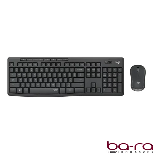 Billentyűzet + egér vezeték nélküli LOGITECH MK295 Silent HUN 2,4 Ghz grafitszürke