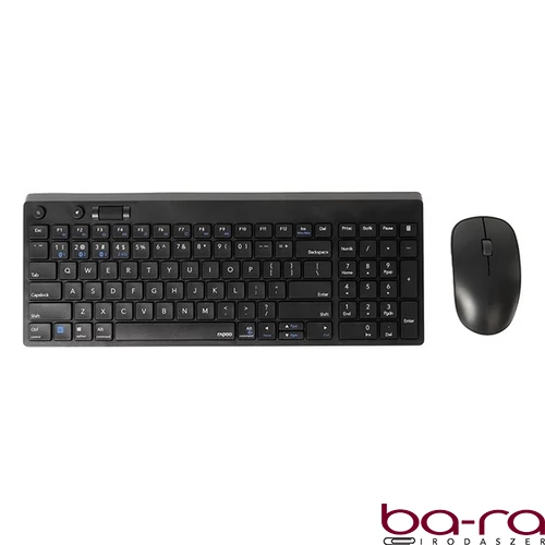 Billentyűzet  + egér vezeték nélküli RAPOO 8050T Bluetooth 2,4 GHz fekete