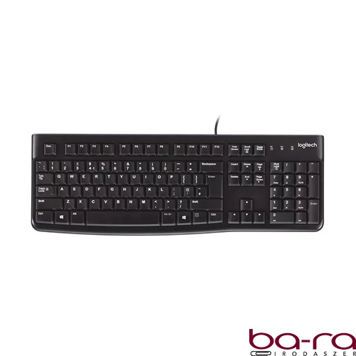 Billentyűzet vezetékes LOGITECH K120 HUN USB OEM fekete