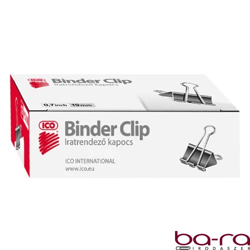 Binder csipesz 19mm 12 darabos