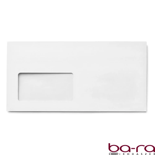 Boríték GPV LA/4 szilikonos bélésnyomott 110x220mm bal ablakos 45x90mm B20A20 1000 darabos