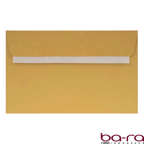 Boríték színes KASKAD LC/6 szilikonos 114x162mm 120 g arany 25/csom