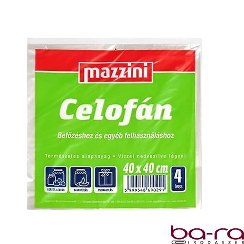 Celofán MAZZINI 4 ív 40x40 cm