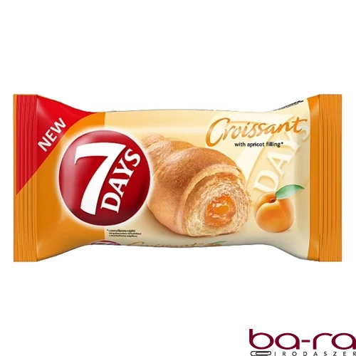 Croissant 7DAYS sárgabarackos töltelékkel 60 g