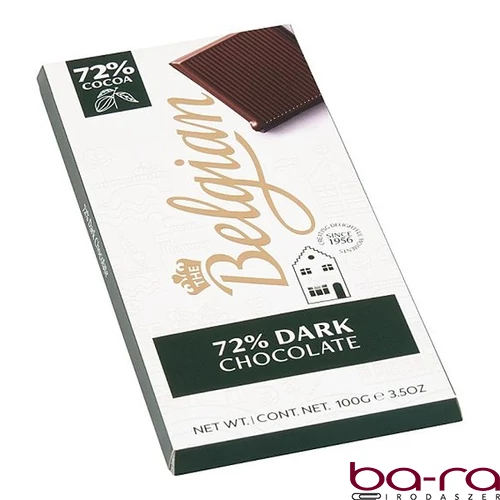 Csokoládé BELGIAN 72% étcsokoládé 100 g