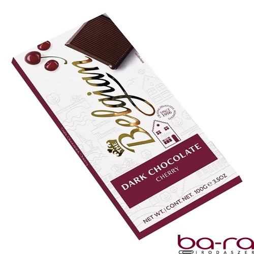 Csokoládé BELGIAN Dark Cherry cseresznyés étcsokoládé 100 g