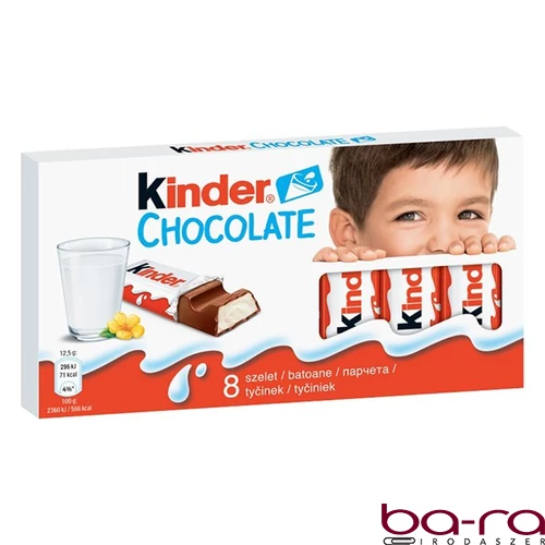 Csokoládé KINDER Chocolate 8 darabos 100 g
