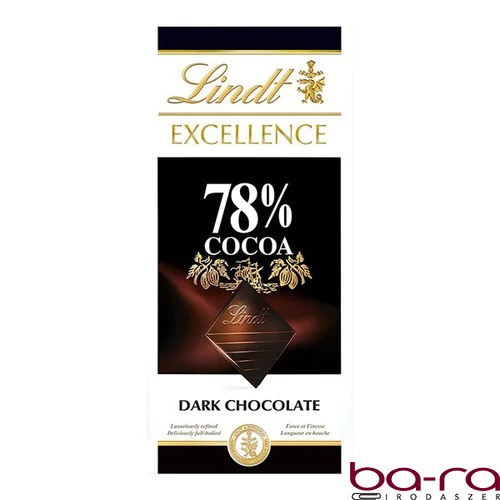Csokoládé LINDT Excellence 78% Cocoa étcsokoládé 100 g