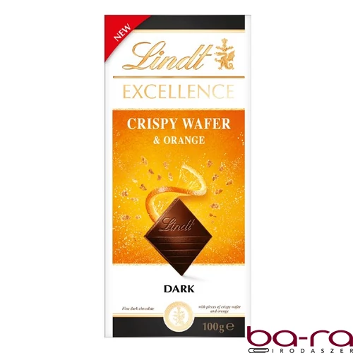 Csokoládé LINDT Excellence Crispy biscuit orange 100 g