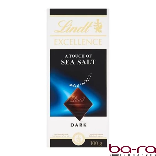 Csokoládé LINDT Excellence Sea Salt tengeri sós étcsokoládé 100 g
