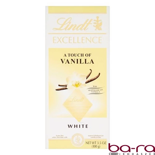 Csokoládé LINDT Excellence White Vanilla fehércsokoládé 100 g