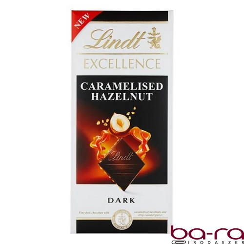 Csokoládé LINDT Excellence karamellizált mogyorós étcsokoládé 100 g
