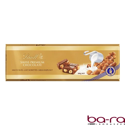 Csokoládé LINDT Gold Milch-nuss mogyorós tejcsokoládé 300 g