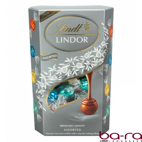 Csokoládé LINDT Lindor Assorted Silver csokoládé golyók díszdobozban  337 g
