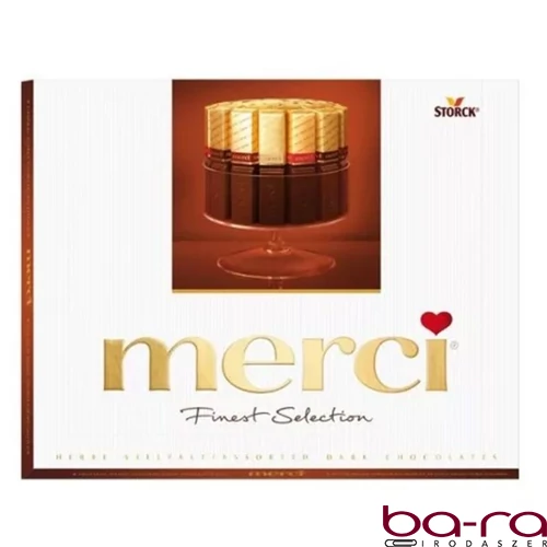 Csokoládé MERCI barna 250 g