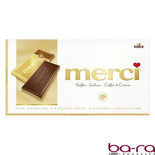 Csokoládé MERCI Kávés-Tejszínes 100 g