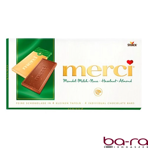 Csokoládé MERCI Mandulás-Mogyorós 100 g