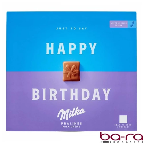 Csokoládé MILKA Happy Birthday alpesi tejkrémes 110 g