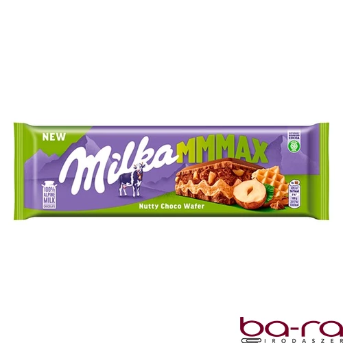 Csokoládé MILKA MMMax Nutty Choco Wafer Ostyás-Mogyorós 270 g