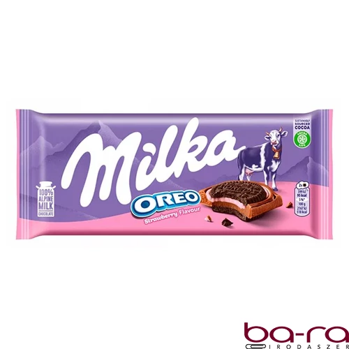 Csokoládé MILKA Oreo Epres 92 g