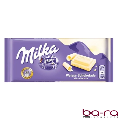 Csokoládé táblás MILKA Fehércsokis 90 g
