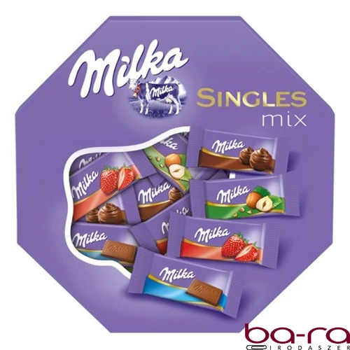 Csokoládé válogatás MILKA Singles mix 138 g